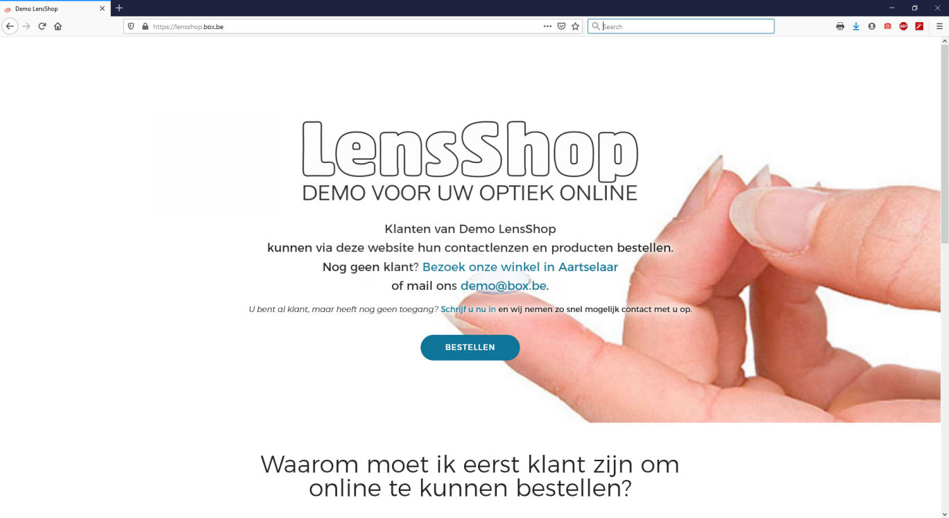 LensShop webshop voor opticiens en contactlensspecialisten